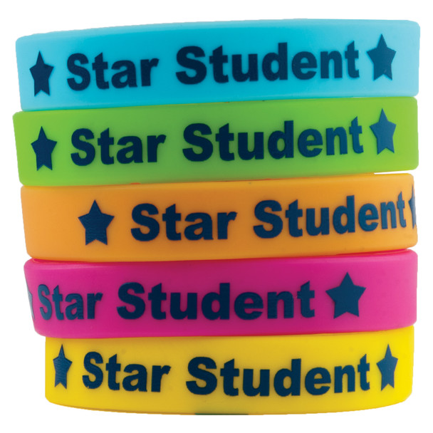 Star Student Wristbands, 10 Per Pack, 6 Packs Star Student Wristbands, 10 Per Pack, 6 Packs