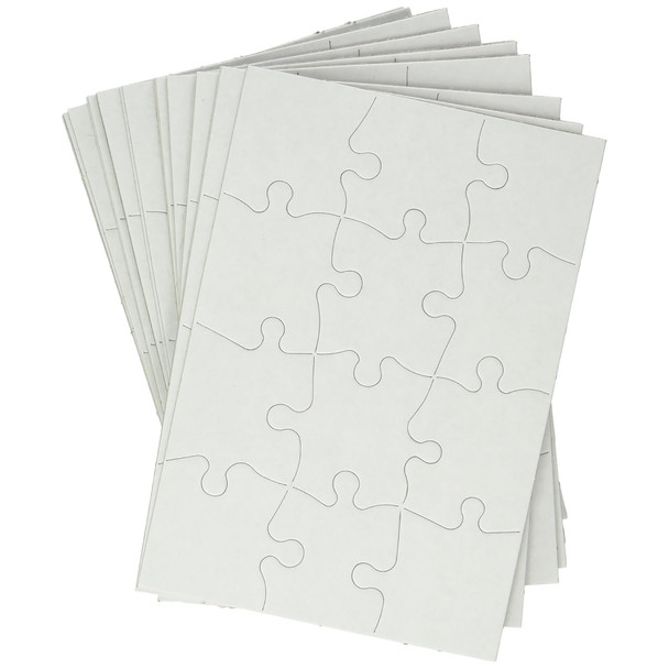 Compoz-A-Puzzle®, 5 1/2" x 8" Rectangle, 12-Piece, Pack of 24
