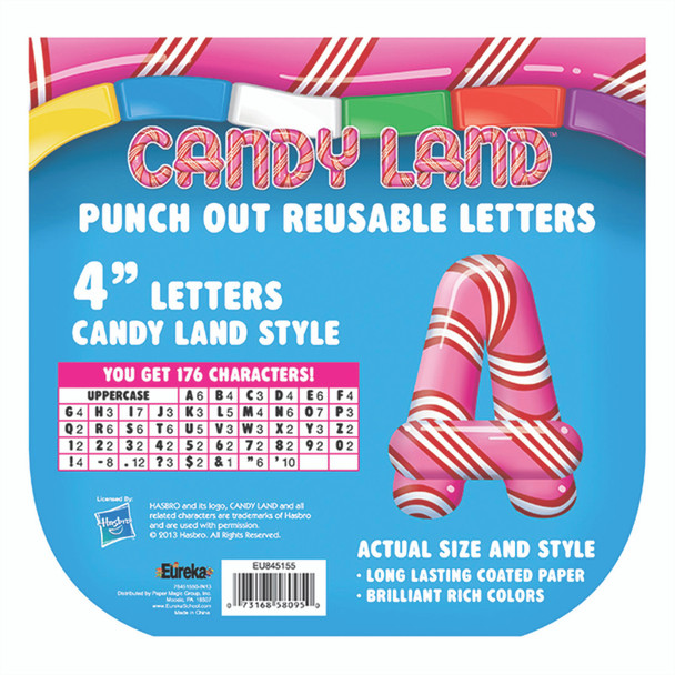 Candy Land™ Peppermint Stripe Deco 4" Letters, 176 Per Pack, 3 Packs Candy Land™ Peppermint Stripe Deco 4" Letters, 176 Per Pack, 3 Packs