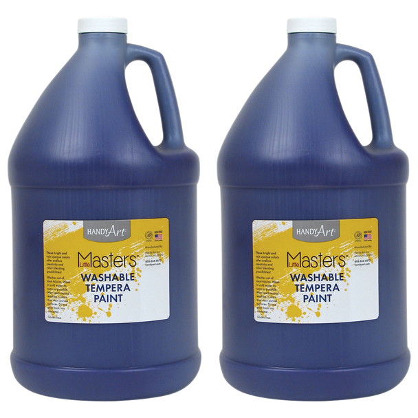 Little Masters® Washable Tempera Paint, Violet, Gallon, Pack of 2