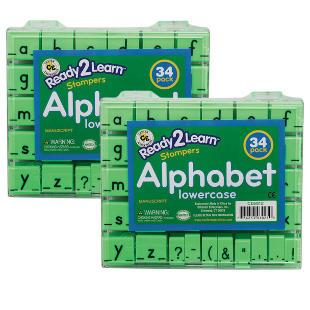 Alphabet Stamps - Lowercase - Small - 34 Per Set - 2 Sets Alphabet Stamps - Lowercase - Small - 34 Per Set - 2 Sets