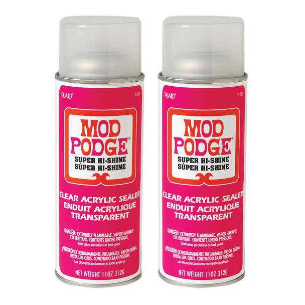 Acrylic Aerosol Sealer, 11oz., Super High Shine, Pack of 2