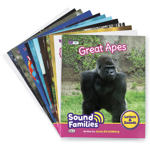 Sound Families Decodable Readers Long Vowels Non-Fiction Phase 5.5, Set of 12