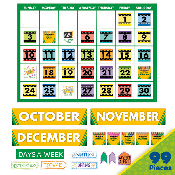 Crayola® Calendar Bulletin Board Set Crayola® Calendar Bulletin Board Set