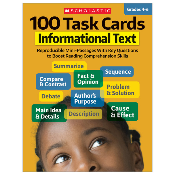 100 Task Cards: Informational Text Activity Book, Grade 4-6, Pack of 2 100 Task Cards: Informational Text Activity Book, Grade 4-6, Pack of 2