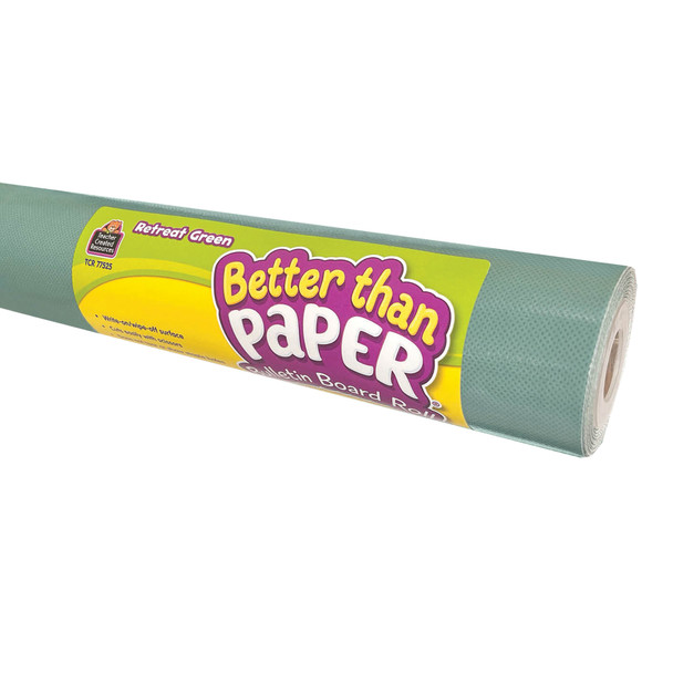 Better Than Paper® Bulletin Board Roll, 4' x 12', Retreat Green, 4-Pack