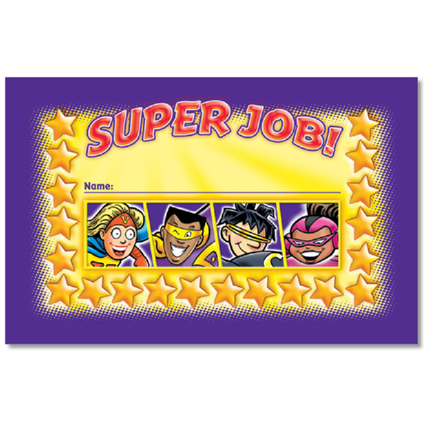 Superheroes Incentive Punch Cards, 36 Per Pack, 6 Packs Superheroes Incentive Punch Cards, 36 Per Pack, 6 Packs