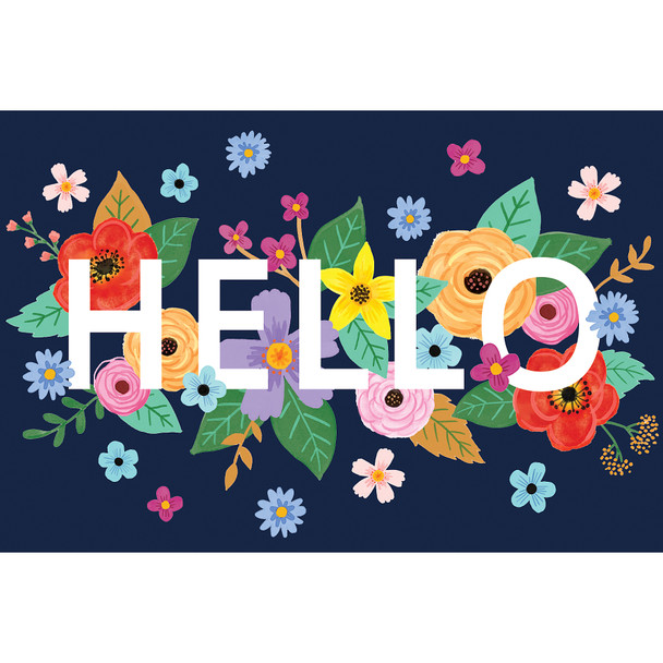 Wildflowers Hello Postcards, 30 Per Pack, 6 Packs Wildflowers Hello Postcards, 30 Per Pack, 6 Packs