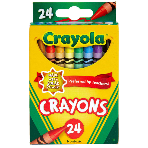 Crayons, Regular Size, 24 Colors Per Box, 12 Boxes Crayons, Regular Size, 24 Colors Per Box, 12 Boxes
