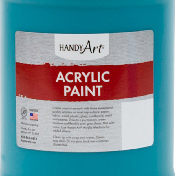 Acrylic Paint Half Gallon, Turquoise Acrylic Paint Half Gallon, Turquoise