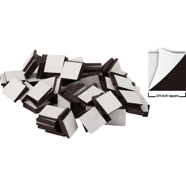 Adhesive Magnetic Squares (3/4" sq), 50 Per Pack, 6 Packs Adhesive Magnetic Squares (3/4" sq), 50 Per Pack, 6 Packs
