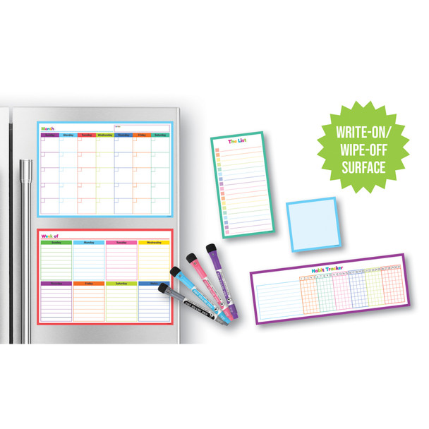 Colorful Dry-Erase Magnetic Calendar Set Colorful Dry-Erase Magnetic Calendar Set