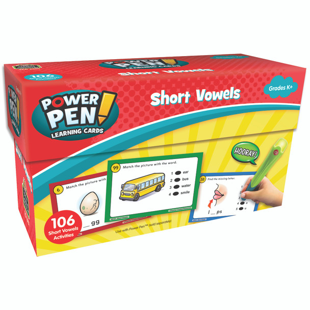 Power Pen™ Learning Cards: Short Vowels