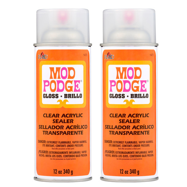 Acrylic Aerosol Sealer, 12oz., Gloss, Pack of 2