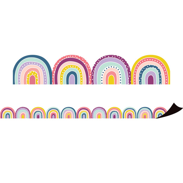 Oh Happy Day Rainbows Magnetic Border, 24 Feet Per Pack, 3 Packs Oh Happy Day Rainbows Magnetic Border, 24 Feet Per Pack, 3 Packs
