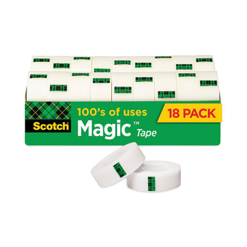 Magic™ Tape Refill Rolls, 3/4" x 1000", Pack of 18