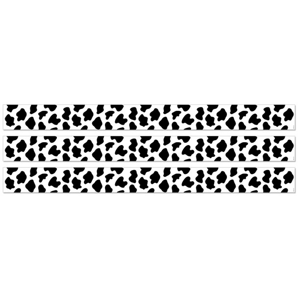 Cow Print EZ Border, 48 Feet Per Pack, 3 Packs