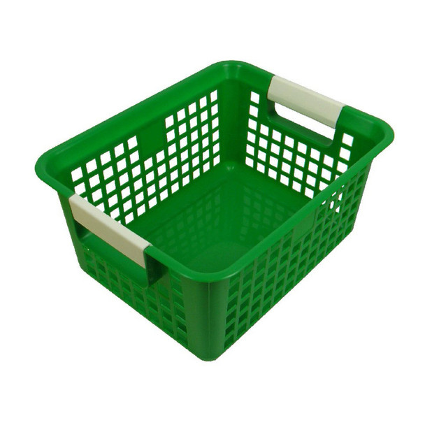Tattle® Book Basket, Green, Pack of 3 Tattle® Book Basket, Green, Pack of 3