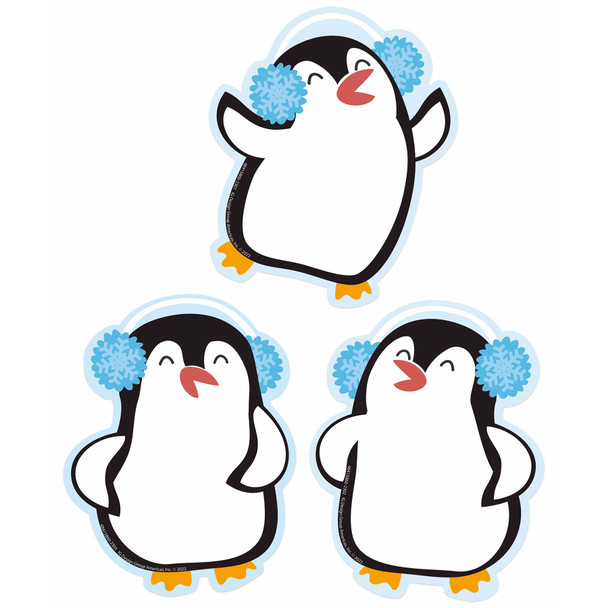 Winter Penguins Paper Cut-Outs, 36 Per Pack, 3 Packs Winter Penguins Paper Cut-Outs, 36 Per Pack, 3 Packs