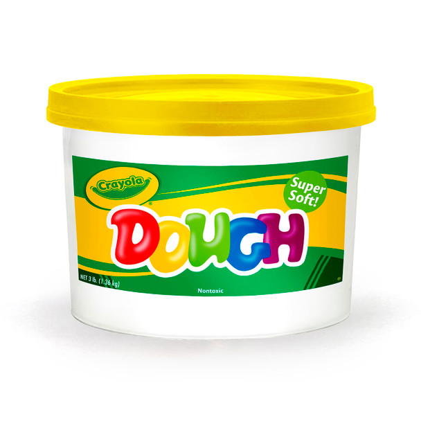 Super Soft Modeling Dough, Yellow, 3 lbs. Bucket, Pack of 2