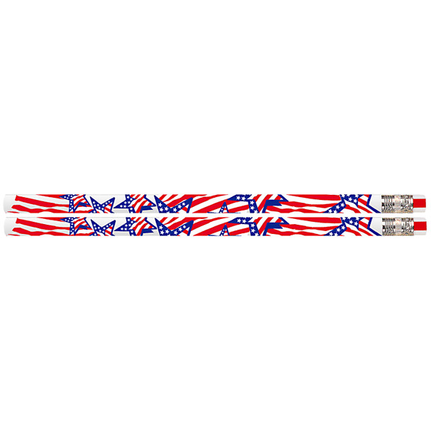 America The Beautiful Motivational Pencils, 12 Per Pack, 12 Packs