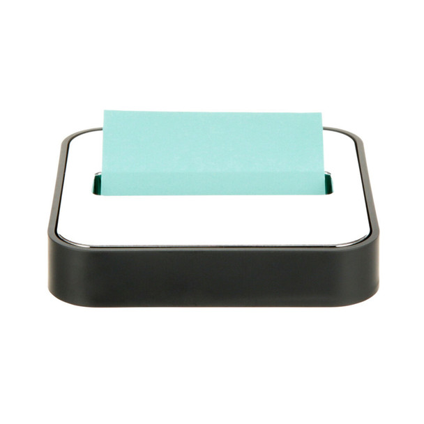 Note Dispenser for 3 in x 3 in Notes, Black Base with Steel Top