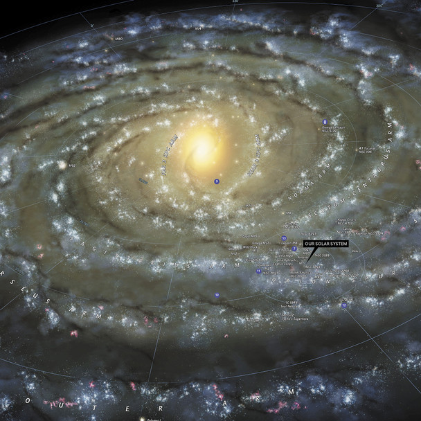 The Milky Way Map, Laminated, 31.25" x 20.25" The Milky Way Map, Laminated, 31.25" x 20.25"