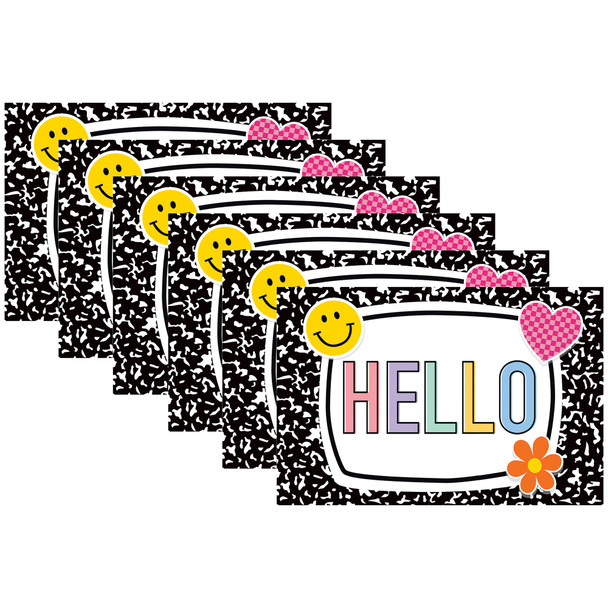Cool for School Hello Postcards, 30 Per Pack, 6 Packs