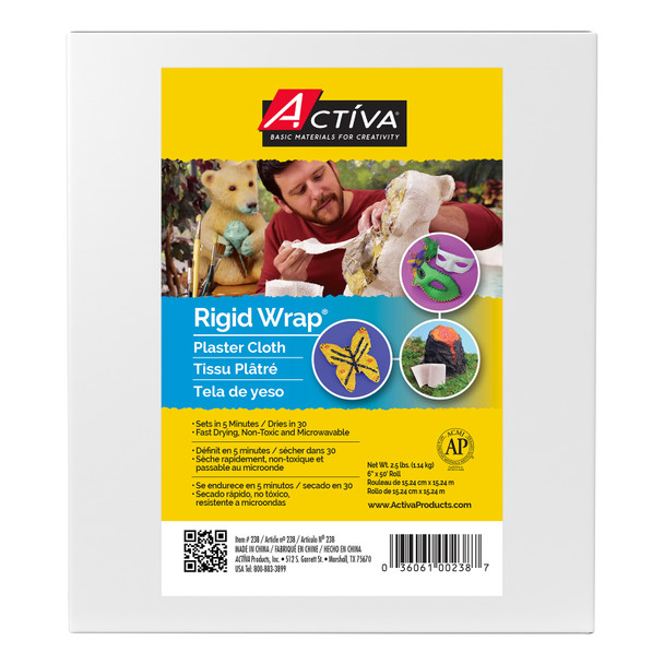 Rigid Wrap™ Plaster Cloth, 6"W x 50'L Roll