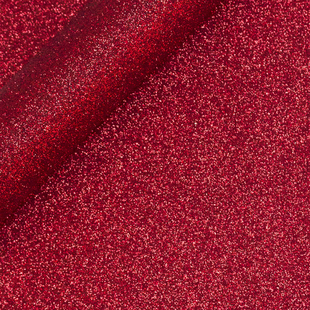 Glitter HTV Heat Transfer Vinyl, 36", Red