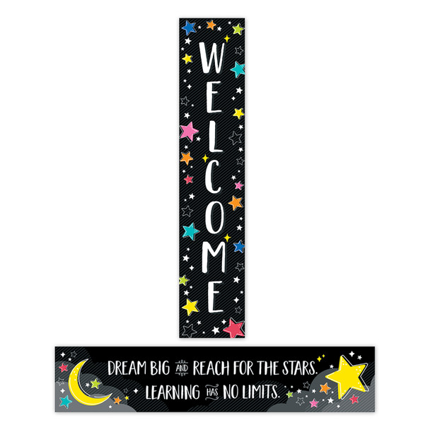 Star Bright Welcome Banner, 8" x 39", Pack of 3