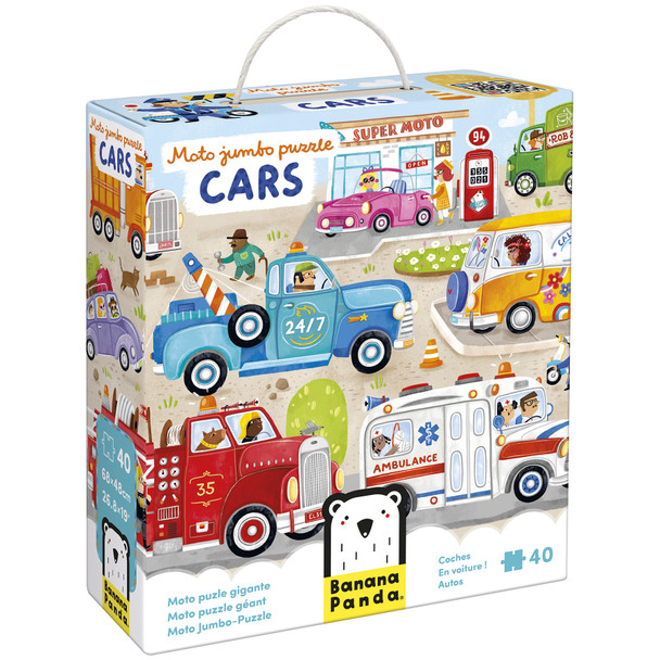 Moto Jumbo Puzzle Cars, 3+ Years