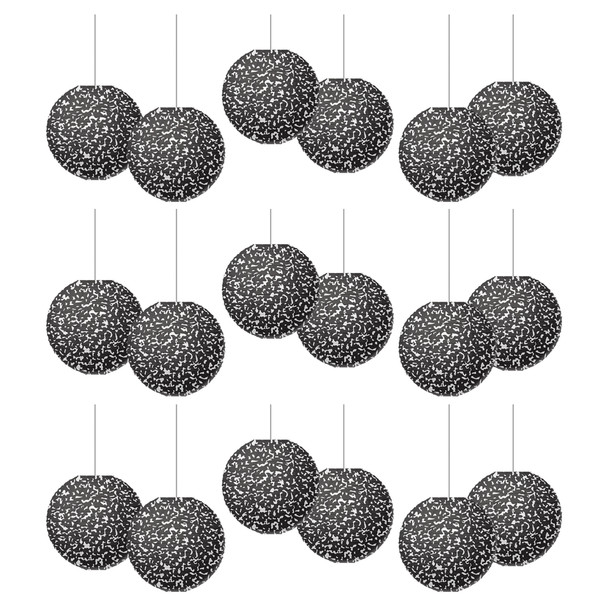 Composition 8" Hanging Paper Lanterns, 6 Per Pack, 3 Packs