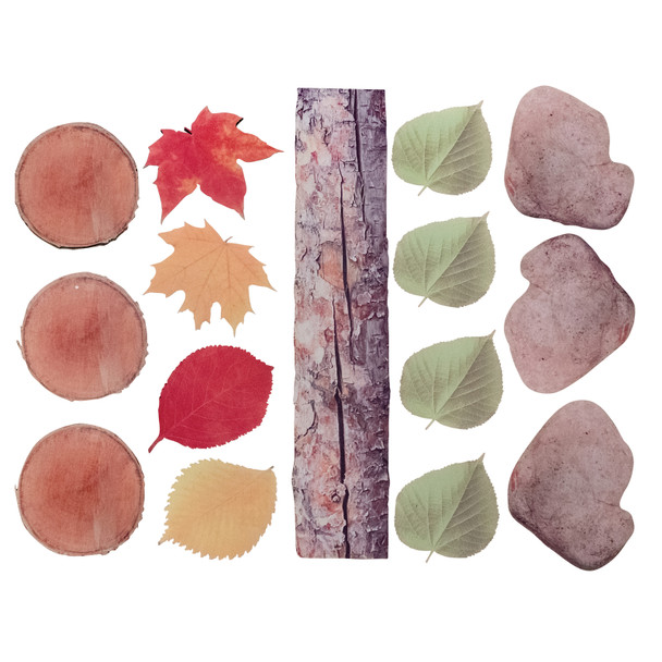 Nature's Footsteps - Set of 15 Nature-Inspired Rubber Mats - Ages 3+