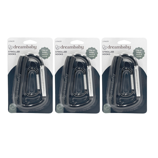 Stroller Hooks, 2 Per Pack, 3 Packs