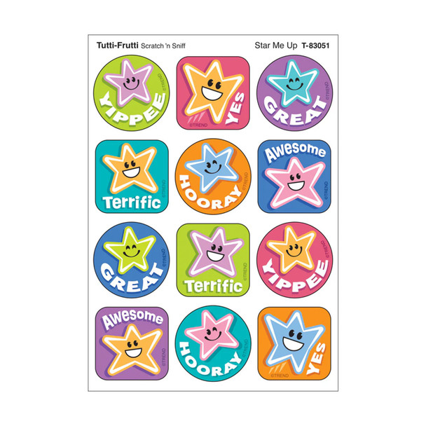 Star Me Up, Tutti-Frutti Scent Scratch 'n Sniff Stinky Stickers®, 48 Per Pack, 6 Packs Star Me Up, Tutti-Frutti Scent Scratch 'n Sniff Stinky Stickers®, 48 Per Pack, 6 Packs
