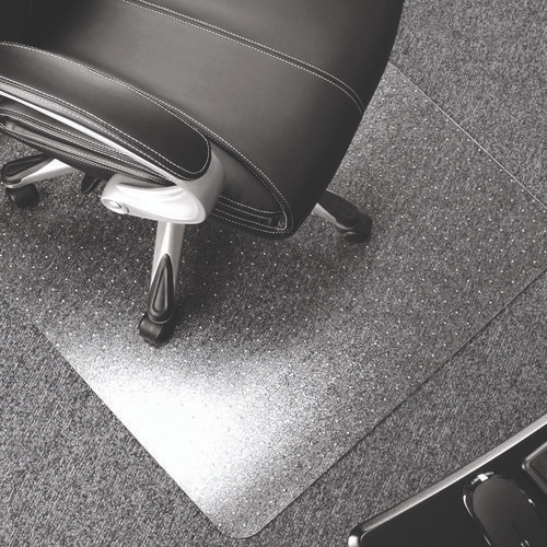 Cleartex Ultimat Polycarbonate Chair Mat for Low/Medium Pile Carpet, 48 x 53, Clear