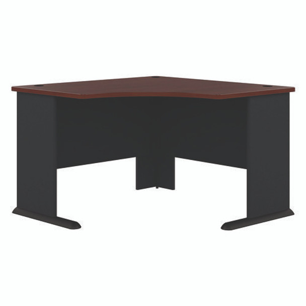 Series A Collection Corner Desk, 47.25" x 47.25" x 29.88", Hansen Cherry