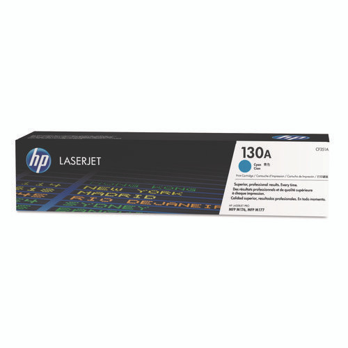 HP 130A, (CF351A) Cyan Original LaserJet Toner Cartridge