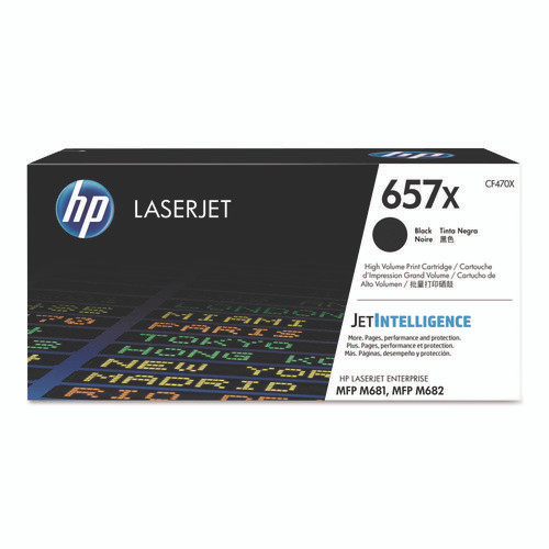 HP 657X, (CF470X) High-Yield Black Original LaserJet Toner Cartridge