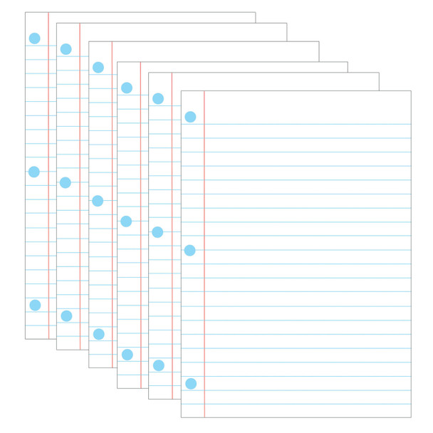 Magnetic Notebook Page, 8-1/2" x 11", Pack of 6