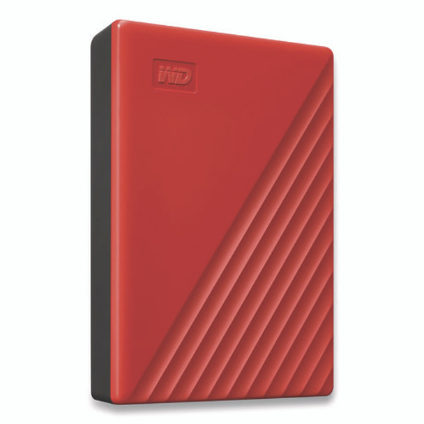 MY PASSPORT External Hard Drive, 4 TB, USB 3.2, Red