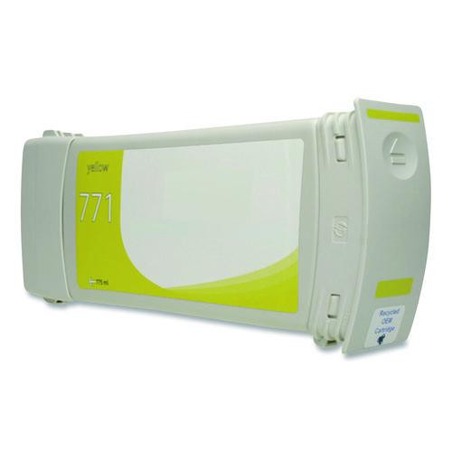 Remanufactured Yellow Ink, Replacement for 771 (CE040A, B6Y18A) 775 mL