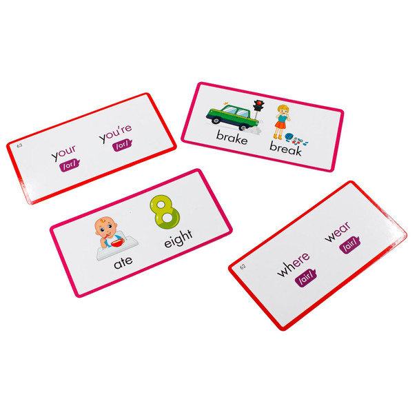 Rainbow Phonics Homophones Cards Rainbow Phonics Homophones Cards