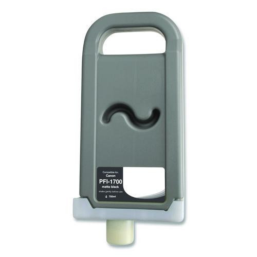 Compatible Matte Black Ink, Replacement for PFI-1700 (0774C001AA), 700 mL