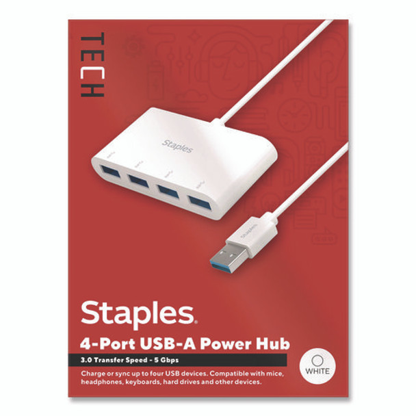 USB 3.0 Hubs, 4-Port, White