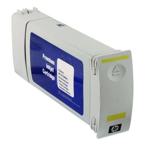 Compatible Yellow High-Yield Ink, Replacement for 91 (C9469A), 775 mL