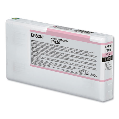 T913600 (T913) UltraChrome HDX Ink, 200 mL, Light Magenta