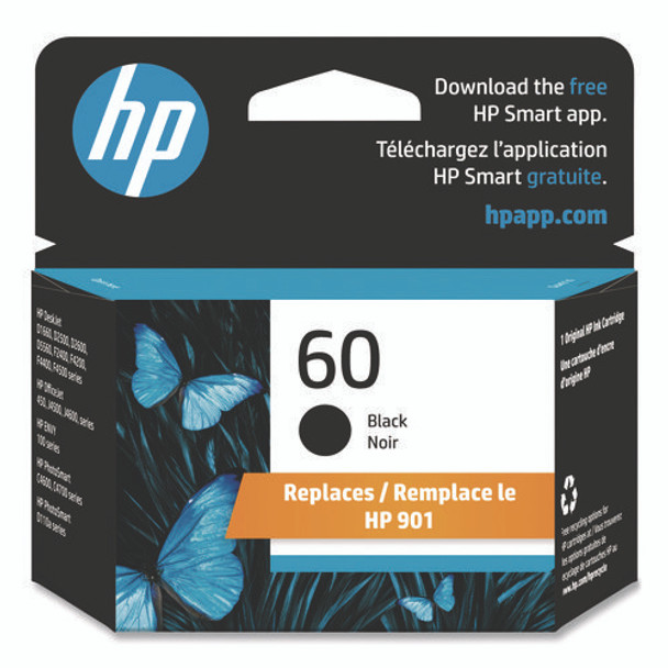 HP 60, (CC640WN) Black Original Ink Cartridge