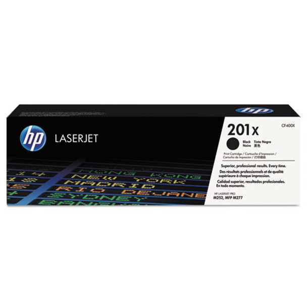 HP 201X, (CF400X) High-Yield Black Original LaserJet Toner Cartridge